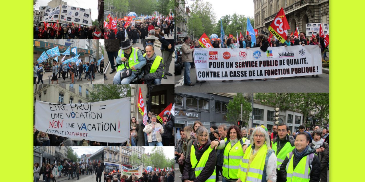 Manif pour la défense des services publics!